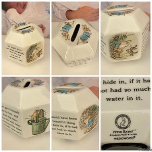 Vintage 1991 Wedgwood Peter Rabbit bank